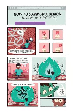 Panel from 'How to Summon a Demon' c/o TO Comix site